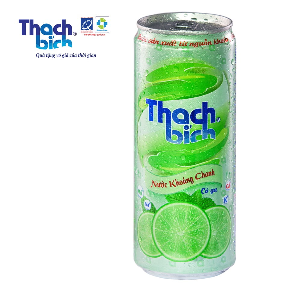 nước khoáng chanh lon thạch bích 320ml