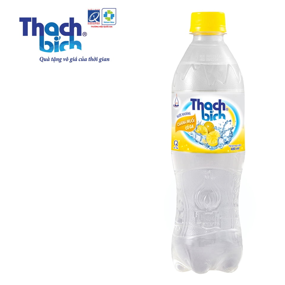 nước khoáng chanh muối thạch bích chai 480ml