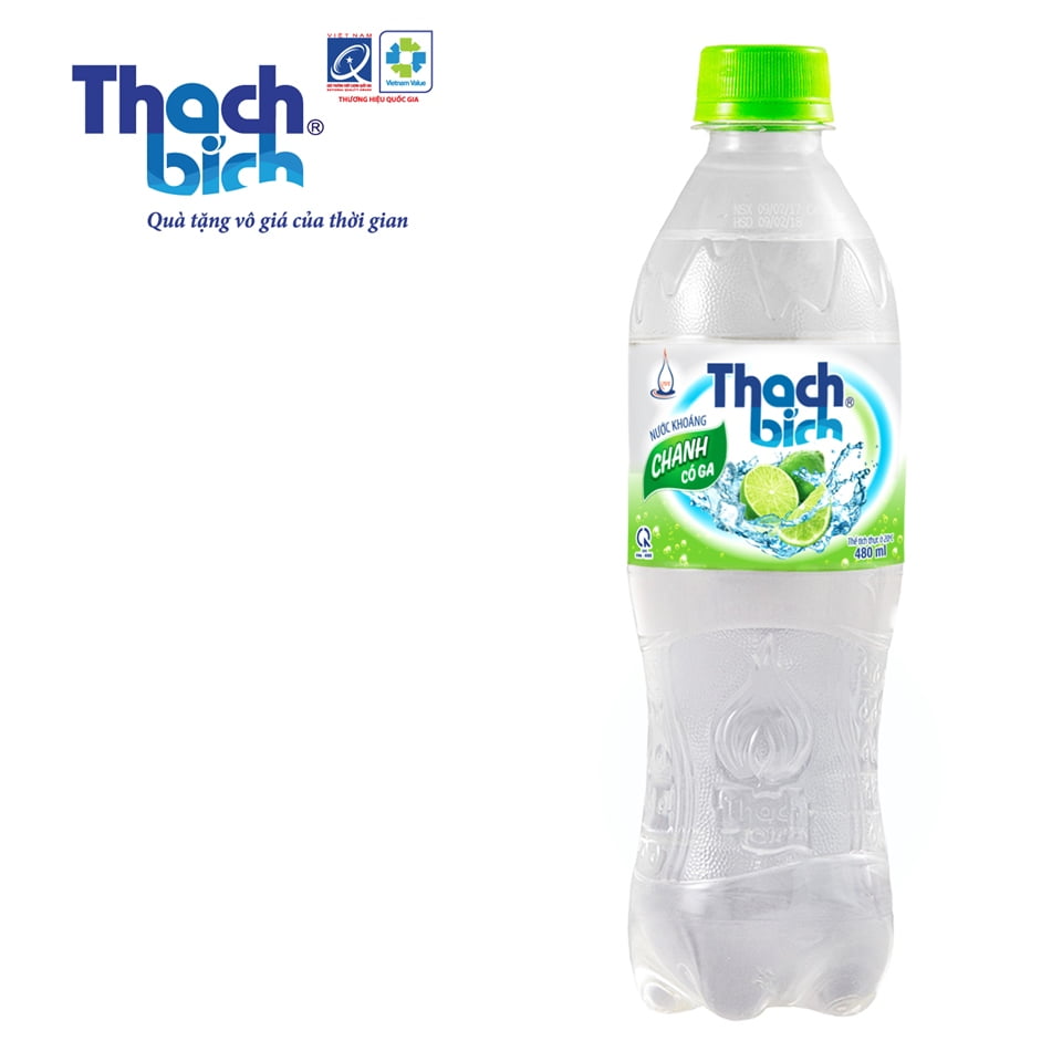 nước khoáng chanh thạch bích chai 480ml