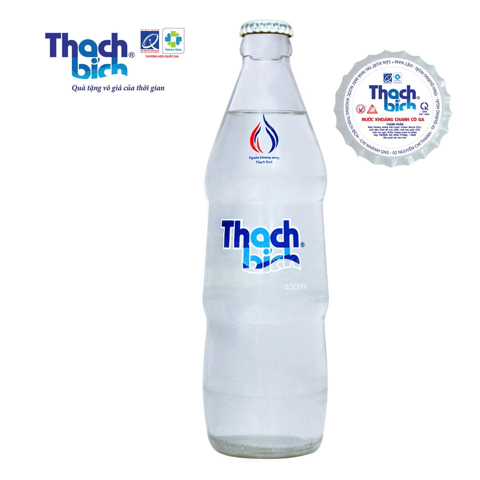 nước khoáng thạch bích có ga chai 430ml