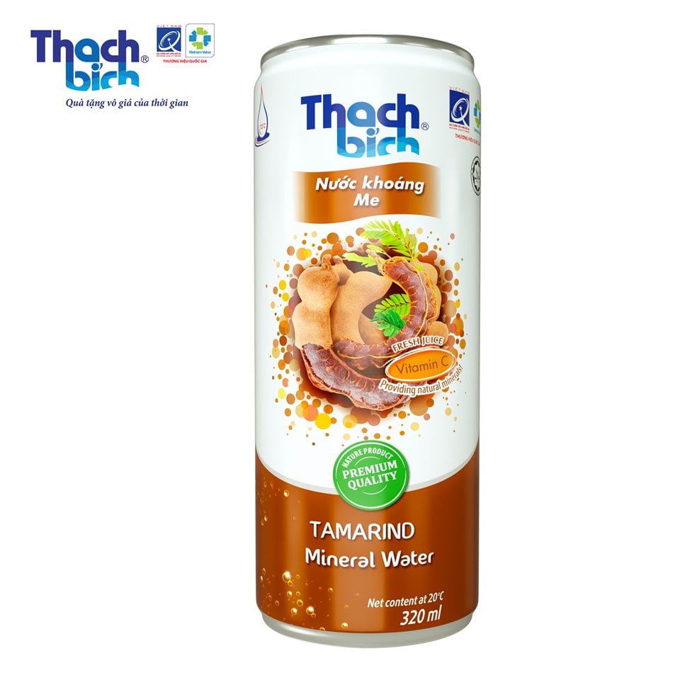 nước khoáng me lon thạch bích 320ml