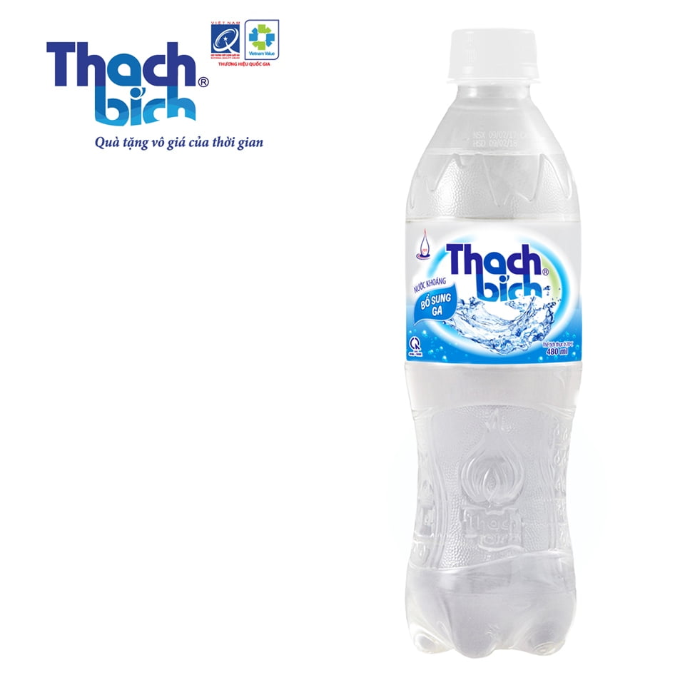 nước khoáng thạch bích có ga chai 480ml